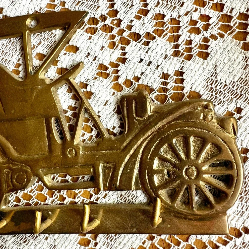 Vintage solid brass